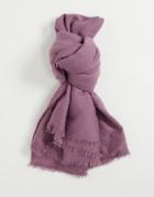 Asos Design New Recycled Square Lightweight Scarf In Lilac-purple