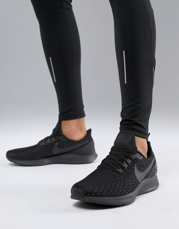 Nike Running Air Zoom 35 Pegasus Sneakers In Triple Black 942851-002