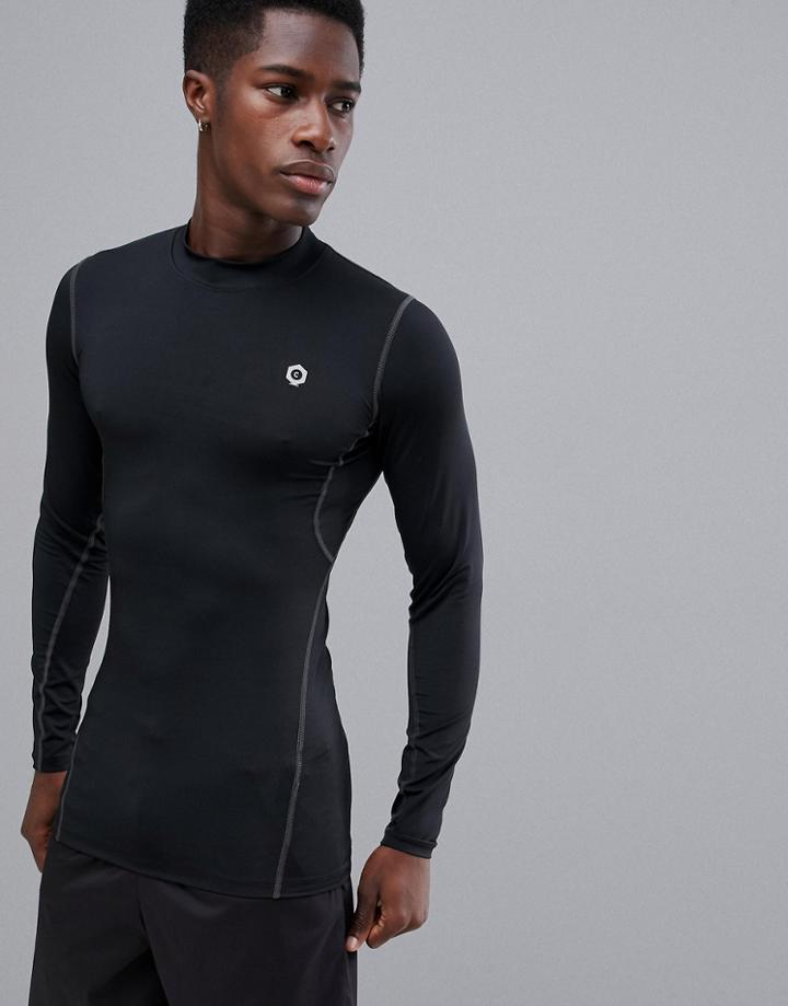 Jack & Jones Core Performance Long Sleeve Base Layer T-shirt - Black