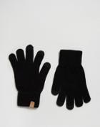 Selected Leth Gloves - Black