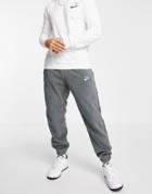 Nike Sport Essentials Polar Fleece Cuffed Sweatpants In Gray-grey