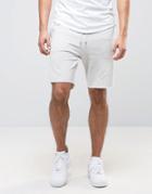 New Look Jersey Shorts In Light Gray - Cream