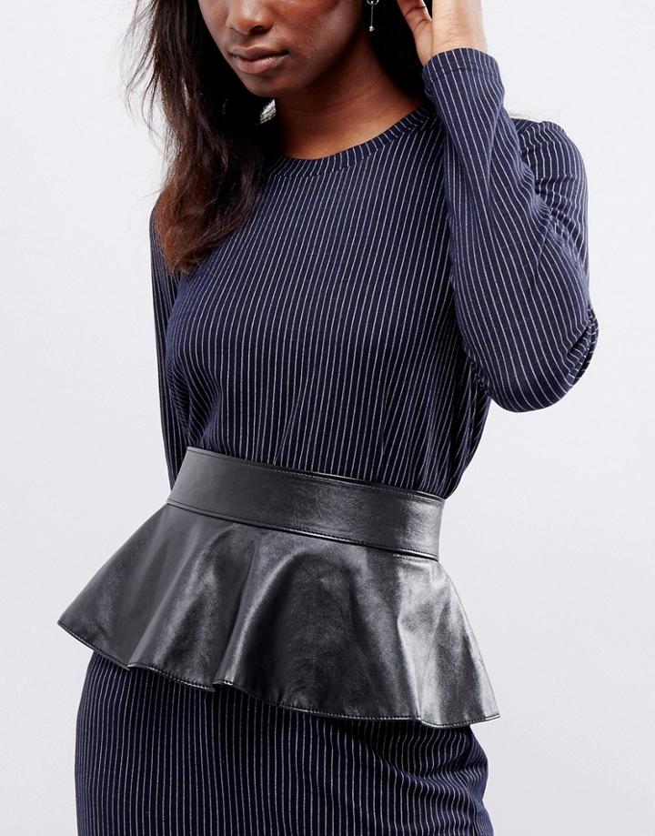 Asos Peplum Belt - Black