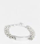 Designb London Id Chain Bracelet In Silver Exclusive To Asos
