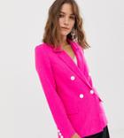 River Island Oversized Blazer In Bright Pink - Pink