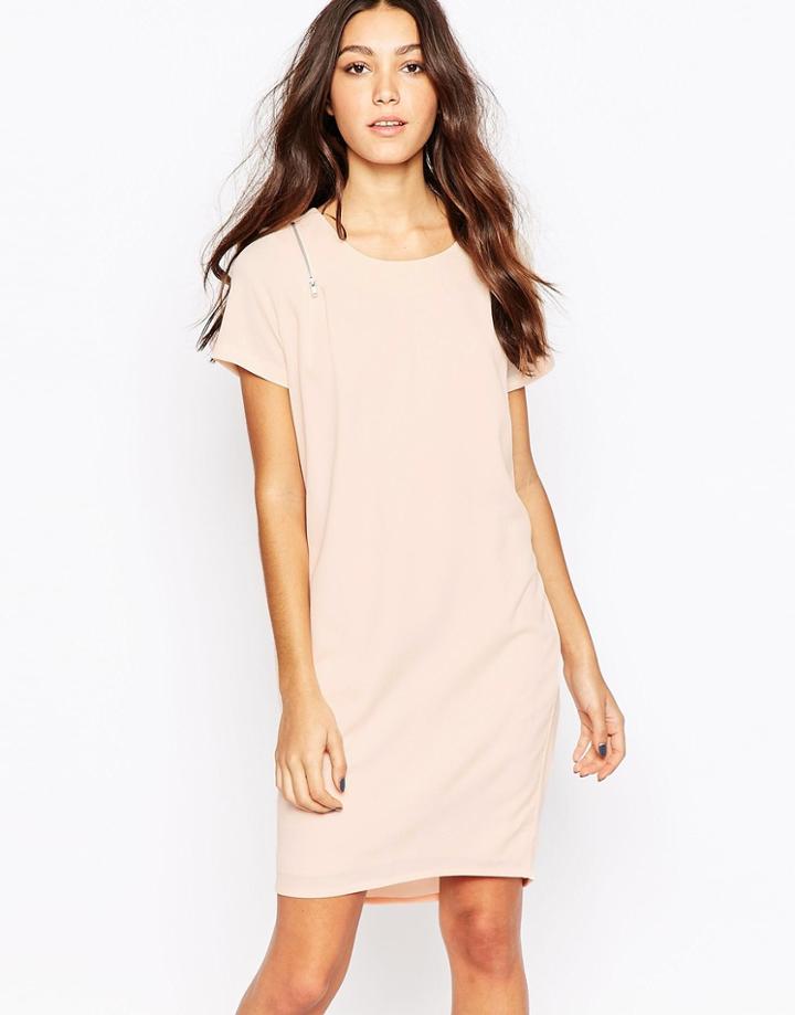 Y.a.s Lulla Zip Shoulder Dress - Pink