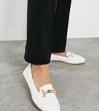 Raid Wide Fit Nidhi Loafer With Snaffle In White