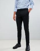 Burton Menswear Skinny Fit Smart Pants In Black