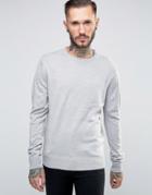 Brave Soul Basic Knit Jumper - Gray