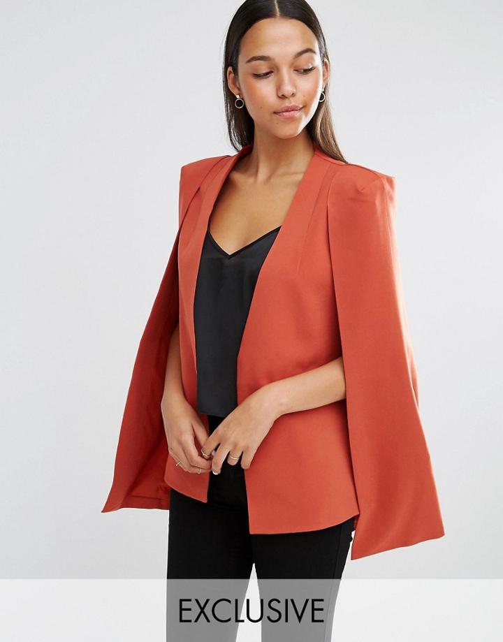 Lavish Alice Cape Blazer - Gray