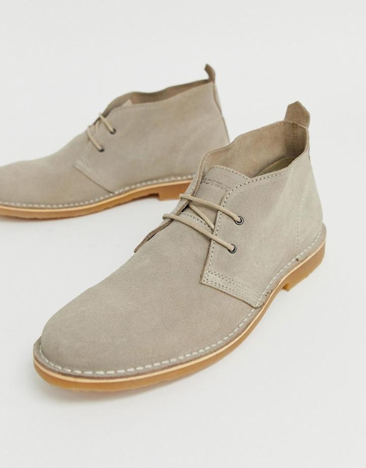 Jack & Jones Suede Desert Boot-beige
