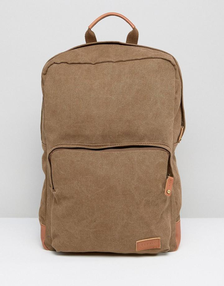 Esprit London Backpack In Canvas - Gray
