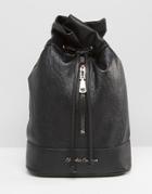 Claudia Canova Zip Slouch Backpack - Black