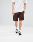 Champion X Wood Wood Desire Track Shorts In Brown - Red