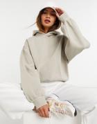 & Other Stories Organic Cotton Longline Hoodie In Beige-neutral