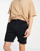 New Look Chino Short In Black