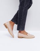 Asos Munch Loafer Flat Shoes - Beige