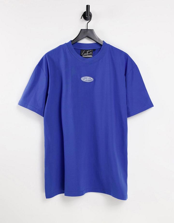 The Couture Club Bagdead T-shirt In Cobalt Blue - Part Of A Set-blues