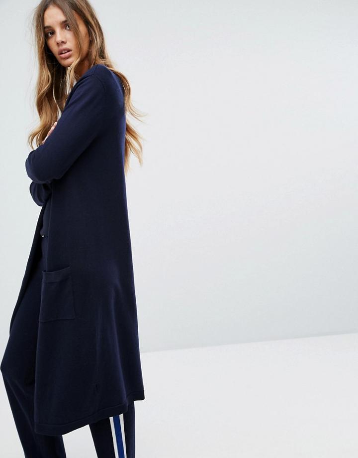 Micha Lounge Rib Detail Cardigan - Navy