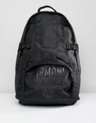 Armani Exchange Nylon Logo Backpack In Black - Black