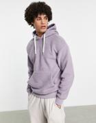 Jack & Jones Originals Oversized Hoodie In Teddy Borg Lilac-purple