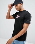 Primitive Skateboarding T-shirt With Shattered Pennant Logo - Black