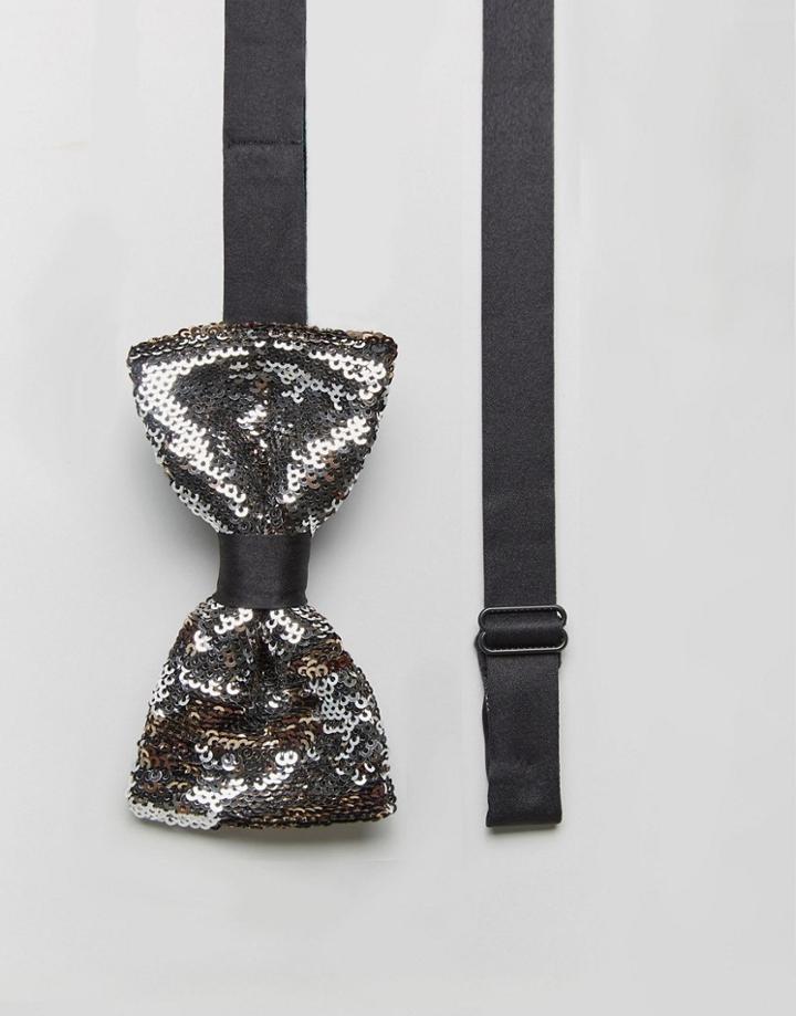 7x Sequin Bow Tie - Red