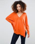 Shae Farrah V Neck Sweater - Red