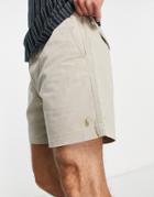 Polo Ralph Lauren Classic Fit Prepster Chino Shorts In Beige With Pony Logo-neutral