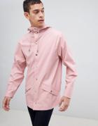 Rains 1201 Jacket In Pink - Pink