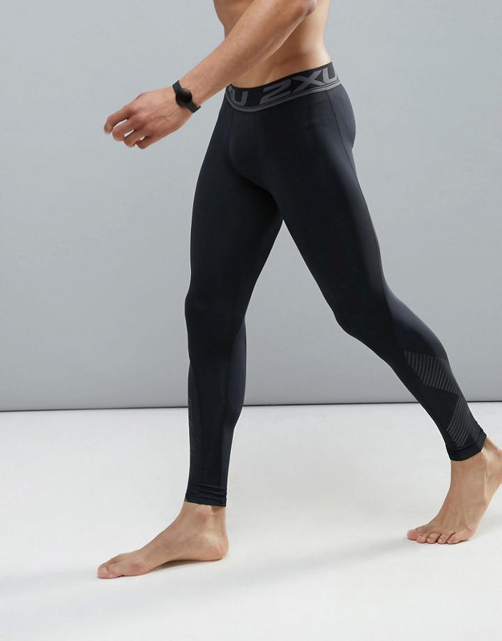 2xu Accelerate Compression Tights In Black Nero Ma4476b - Black