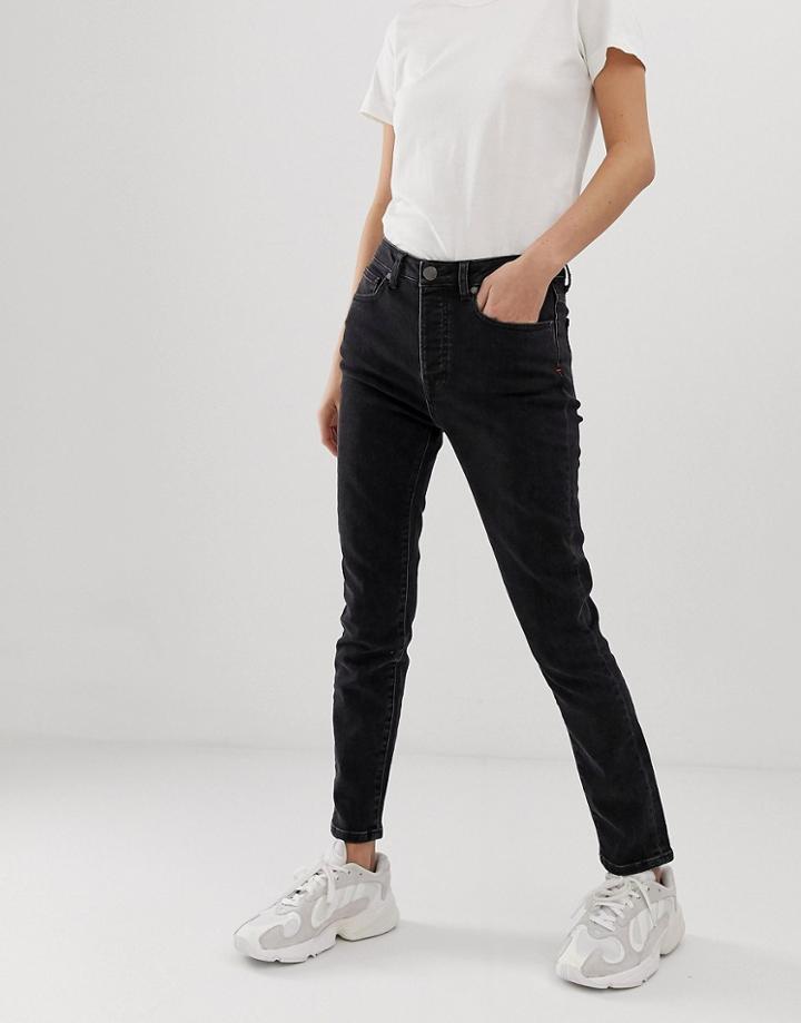 Tomorrow Organic Highwaisted Mom Jean With Organic Cotton-blue