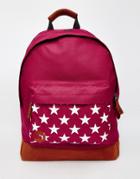 Mi-pac Burgundy Stars Backpack - Red
