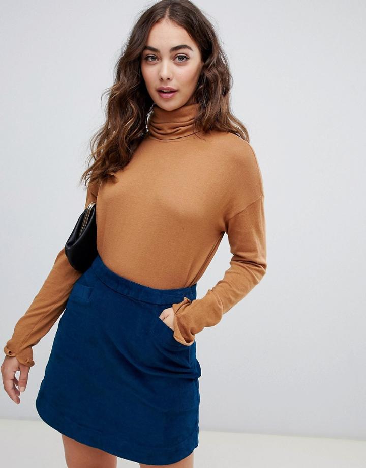 Vero Moda Aware High Neck Sweater - Brown