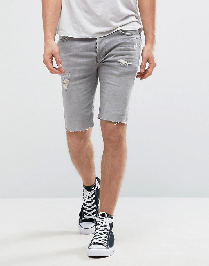 Allsaints Denim Short - Gray