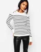 Y.a.s Longsleeve Stripe Knitted Sweater - Stripe