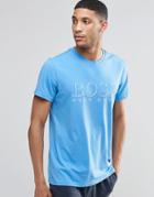 Boss By Hugo Boss Logo Regular Fit T-shirt In Blue - Blue