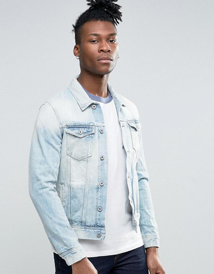 Pepe Jeans Light Wash Denim Jacket - Blue