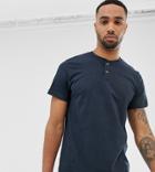 Jacamo Henley T-shirt In Navy