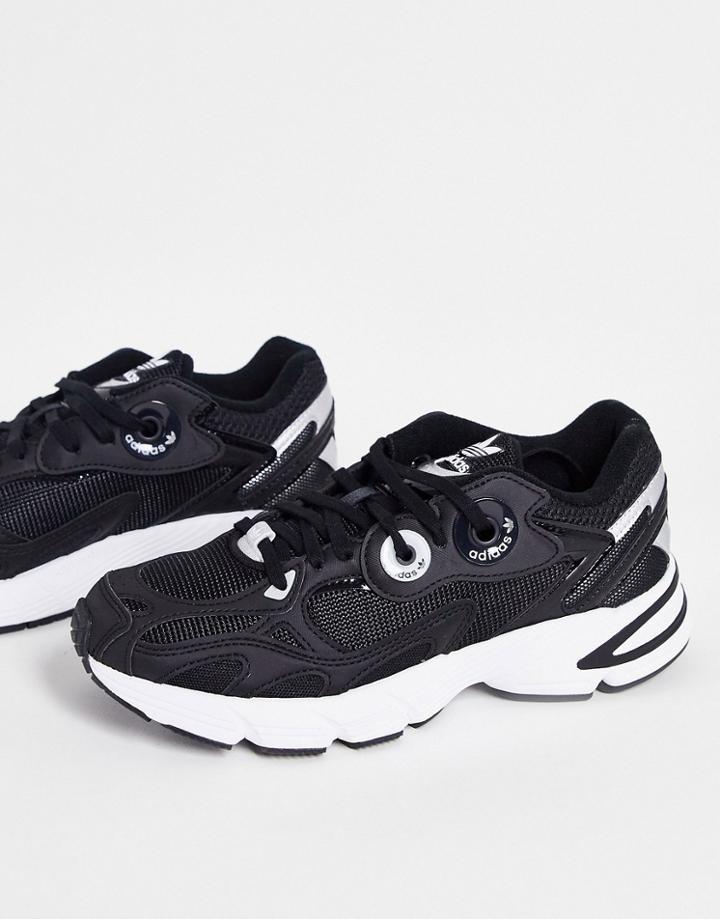 Adidas Originals Astir Sneakers In Black With White Sole