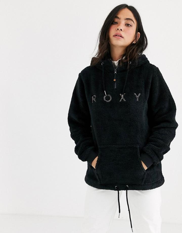 Roxy Snow Pluma Sherpa Fleece In Black