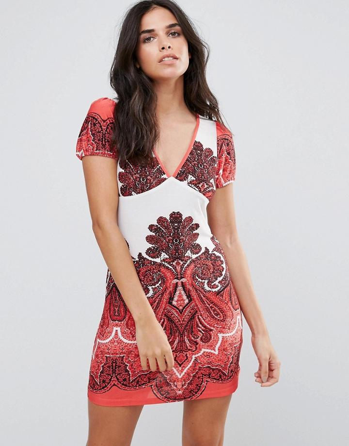 Pussycat London Paisley Print Dress - Multi