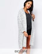 Y.a.s Elisa Long Knit Cardigan - Cream