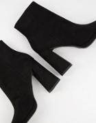 Asos Design Eternity High Heeled Ankle Boots In Black