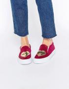 Asos Delores Heart Breaker Sneakers - Pink