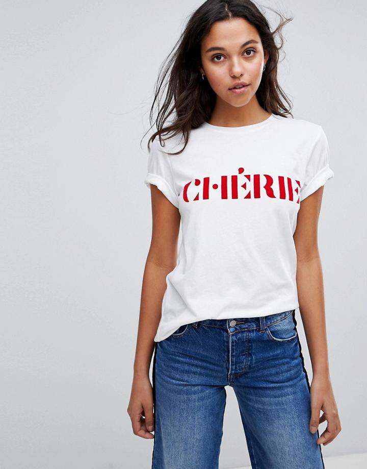 Selected T-shirt - White