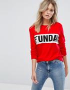 New Look Funday Sweater - Red