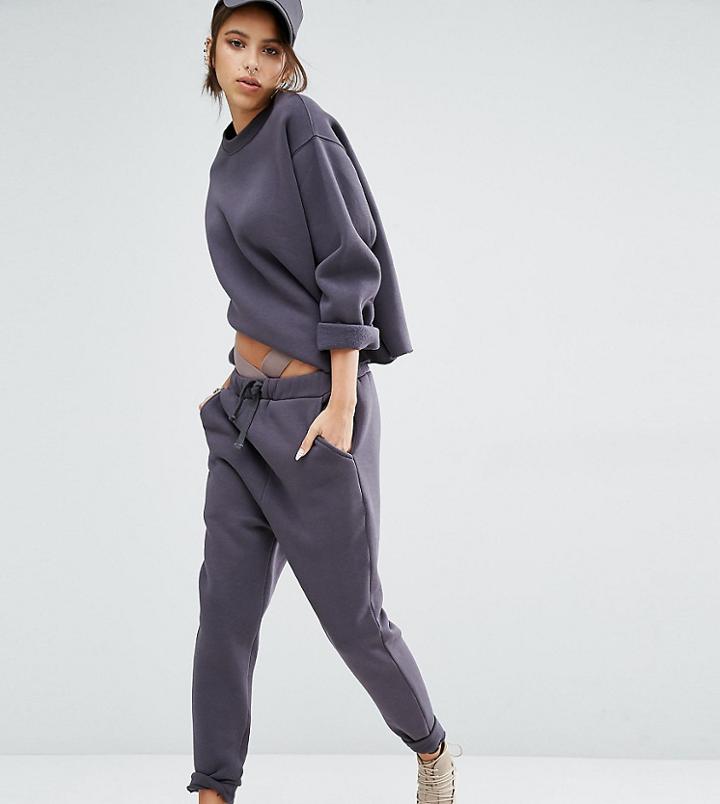 Bones Drop Crotch Sweat Pants - Stone