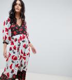 Lily & Lionel Exclusive Color Block Floral Maxi Dress - Multi