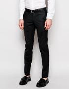 Noose & Monkey Trousers With Stretch In Super Skinny Fit - Black